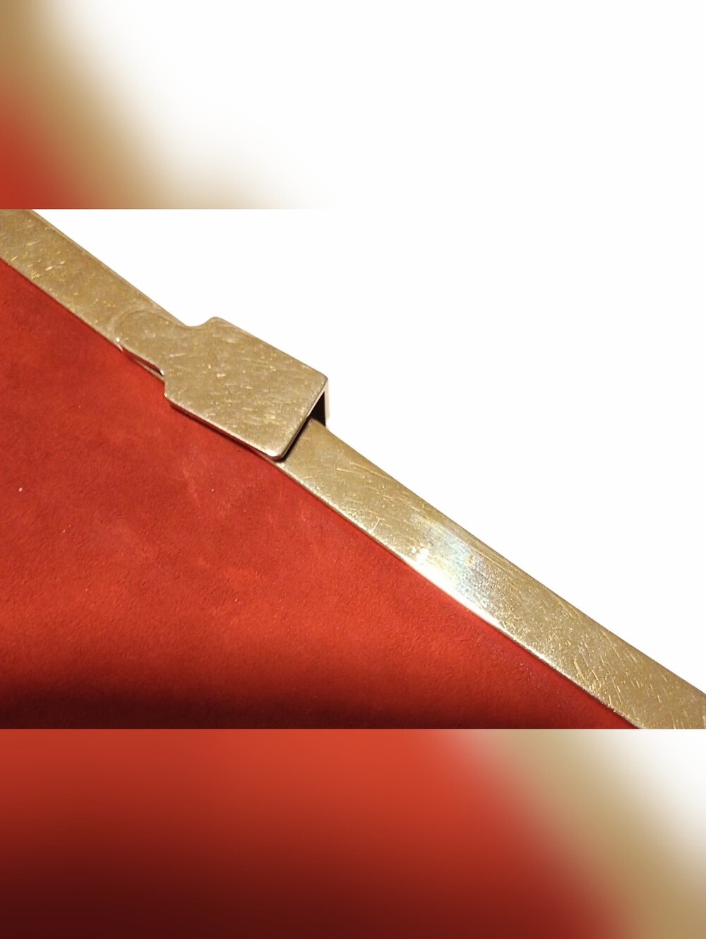 Christian Louboutin Palmette Clutch in Red Suede - Picture 6 of 16